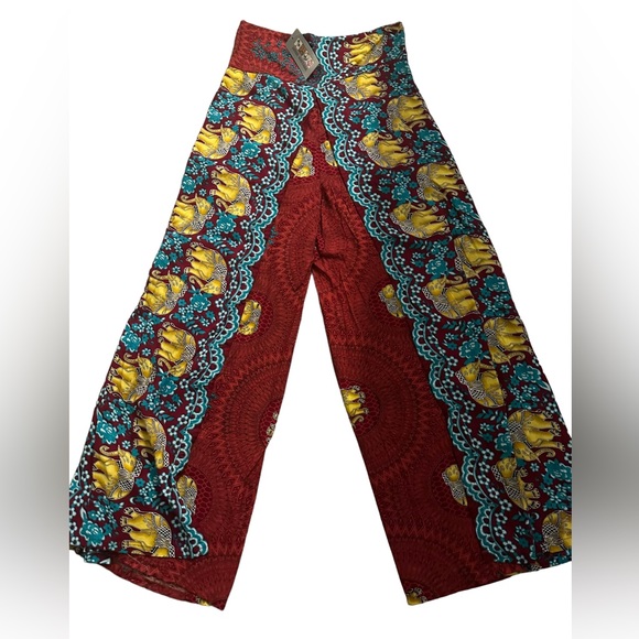 Pants - Funky Wrap Pants.  LG/CL/GR01.  9974